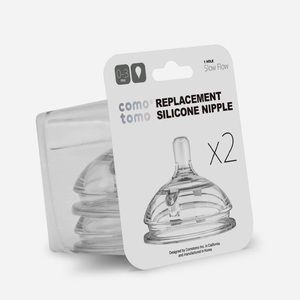 NEVER USED, Como Tomo replacement silicone nipple, slow flow